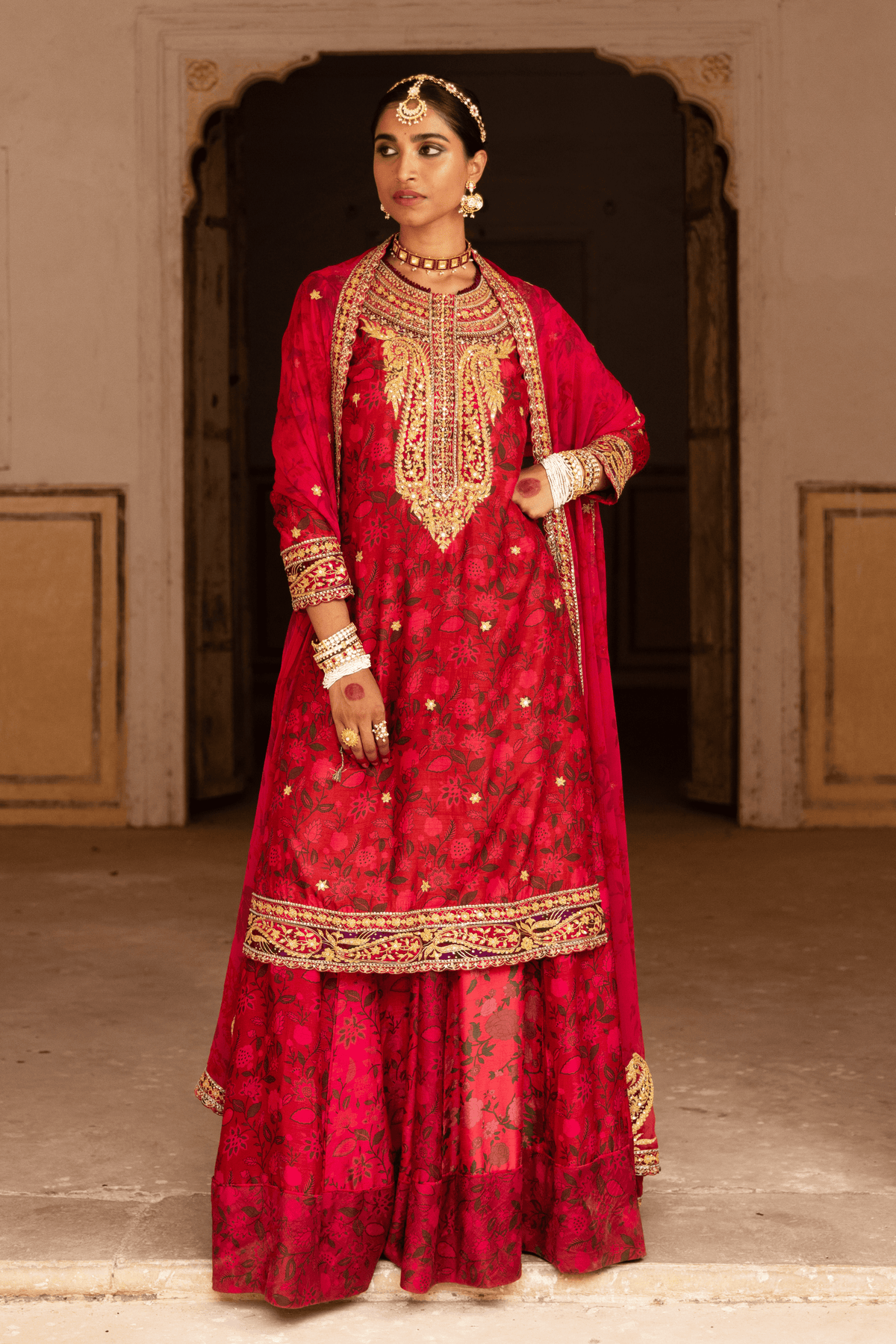 Signature Raw Silk Bridal Sharara