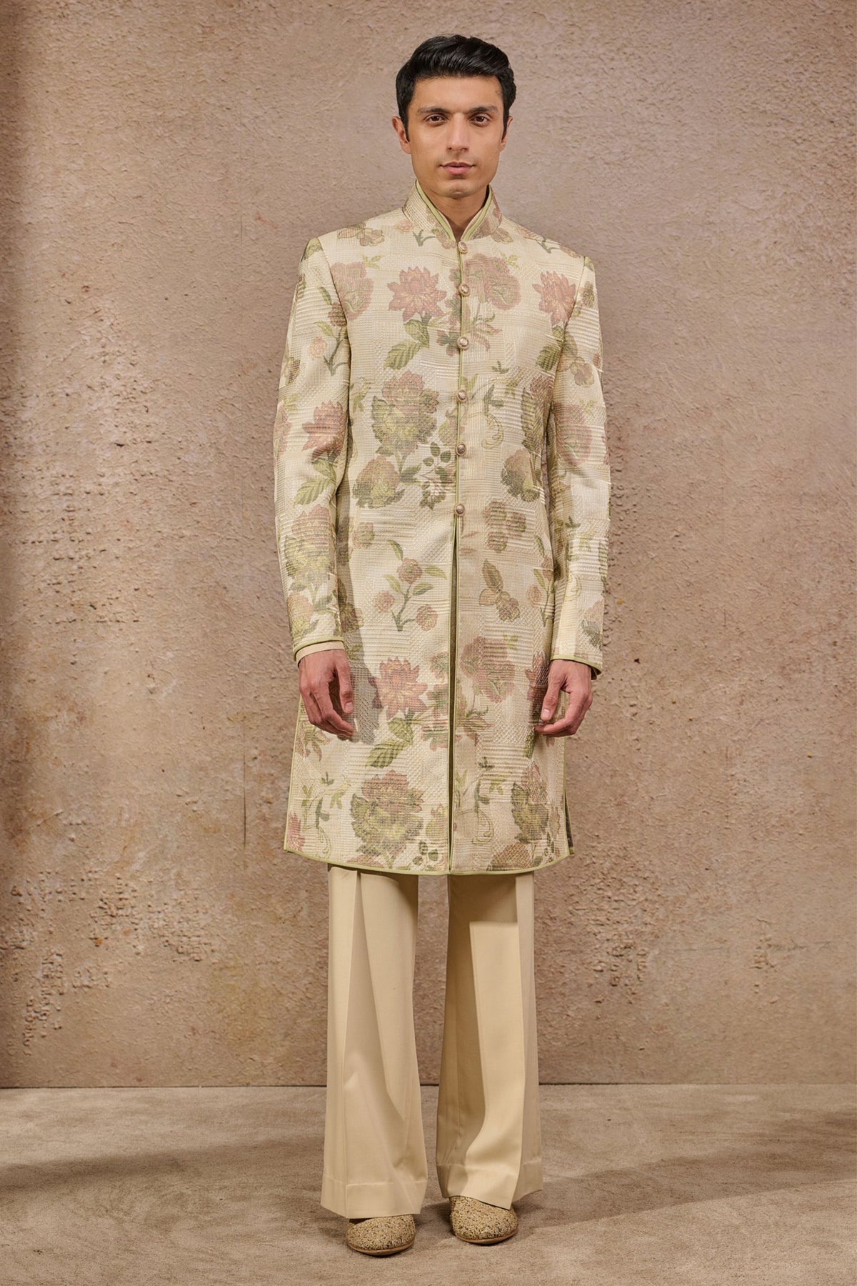 Classic Floral Motif Sherwani