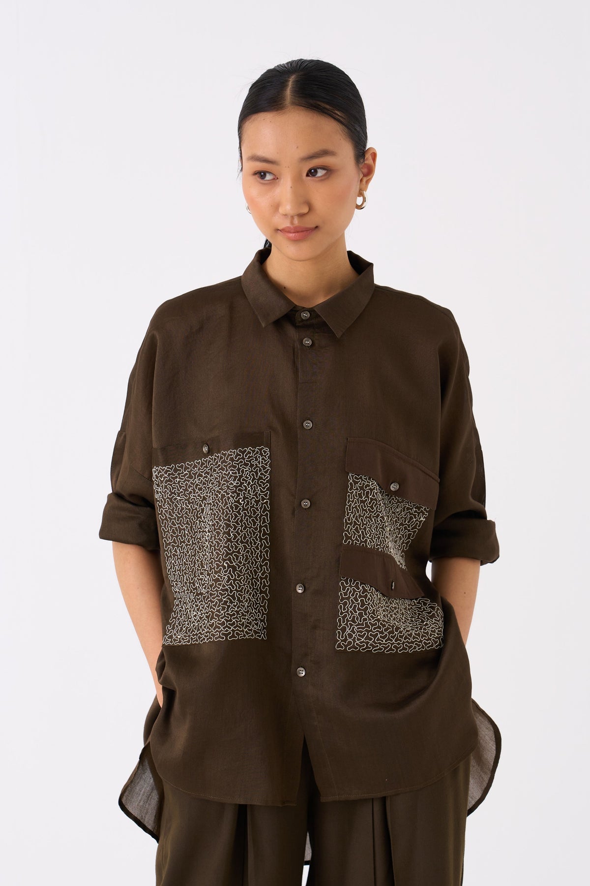 Olive Pocket Shirt Co-ord