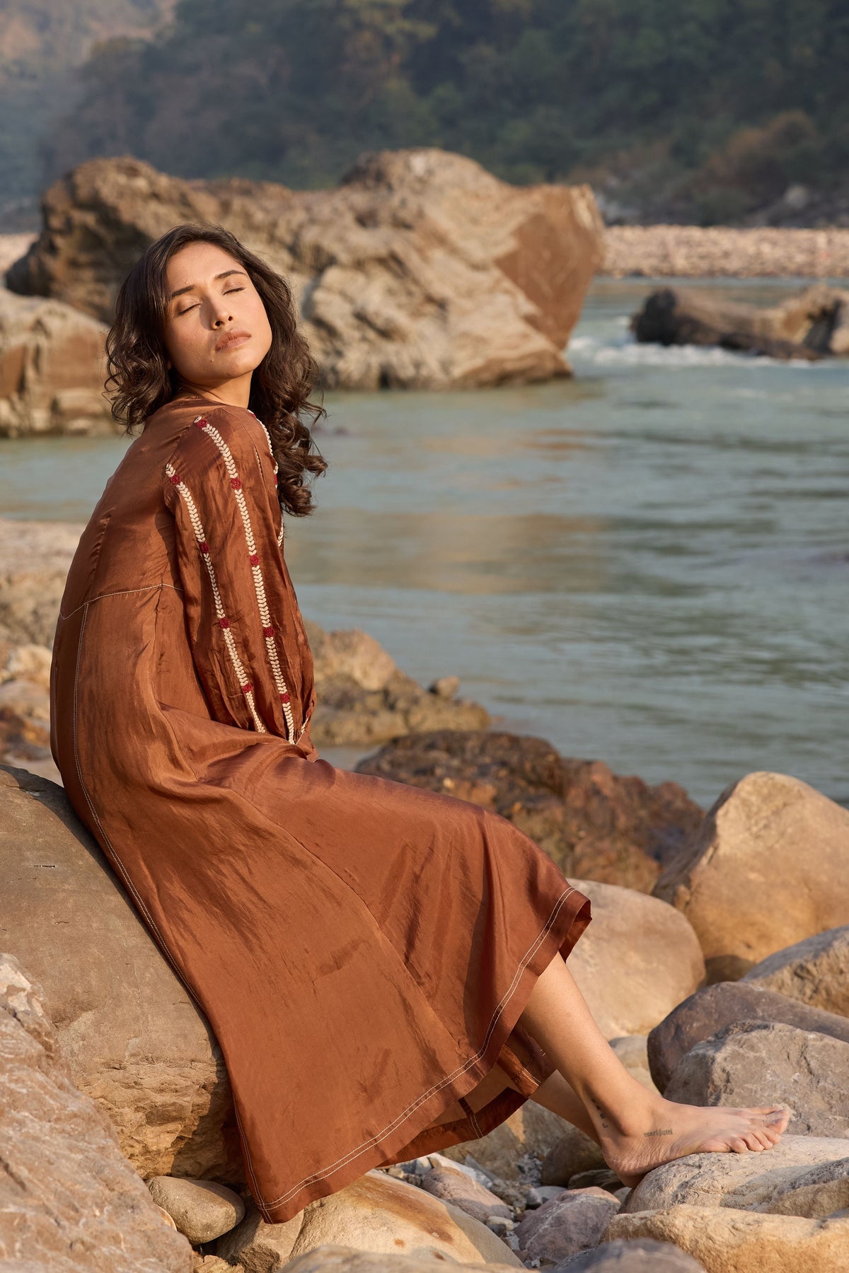 Brown Midi Dress