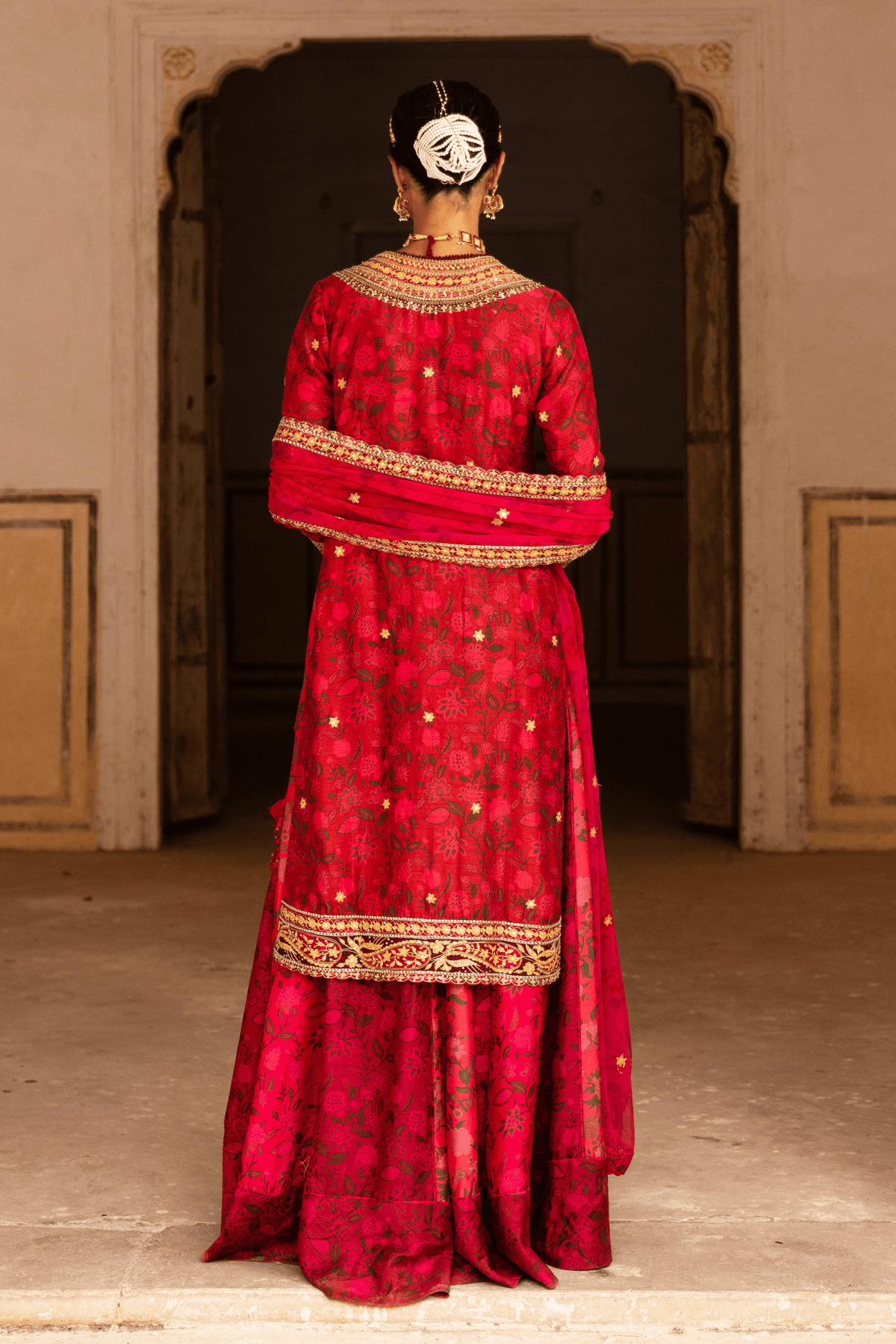 Signature Raw Silk Bridal Sharara