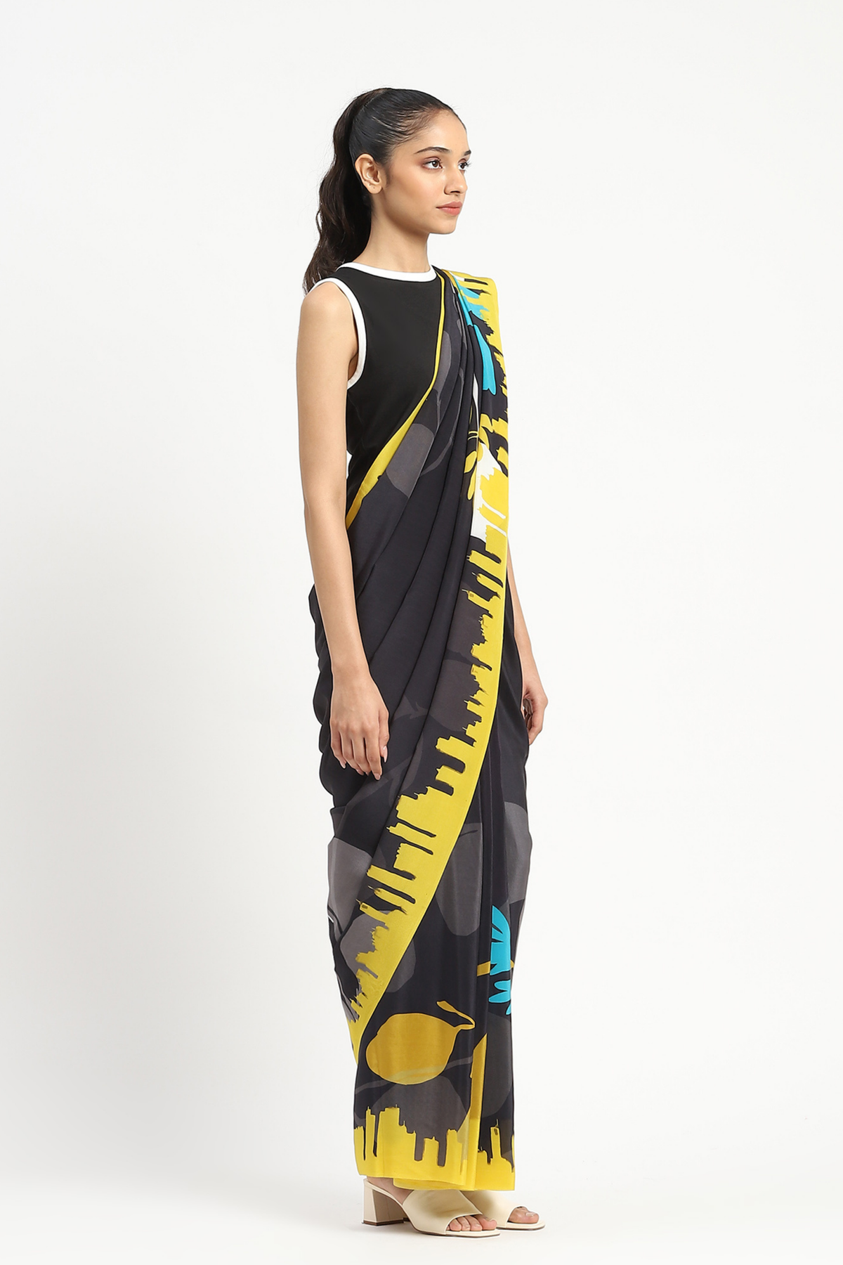 Electric City Printed Saree