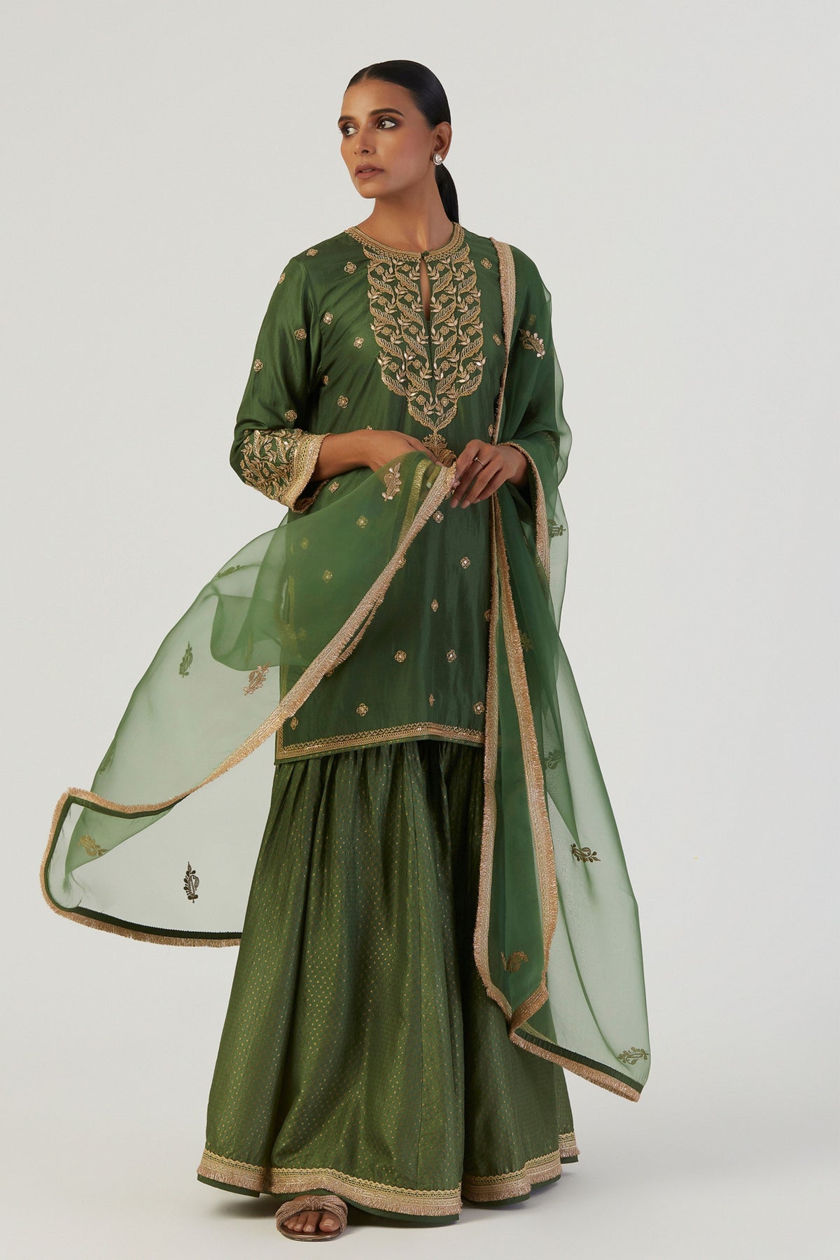 Toor Green Dupatta