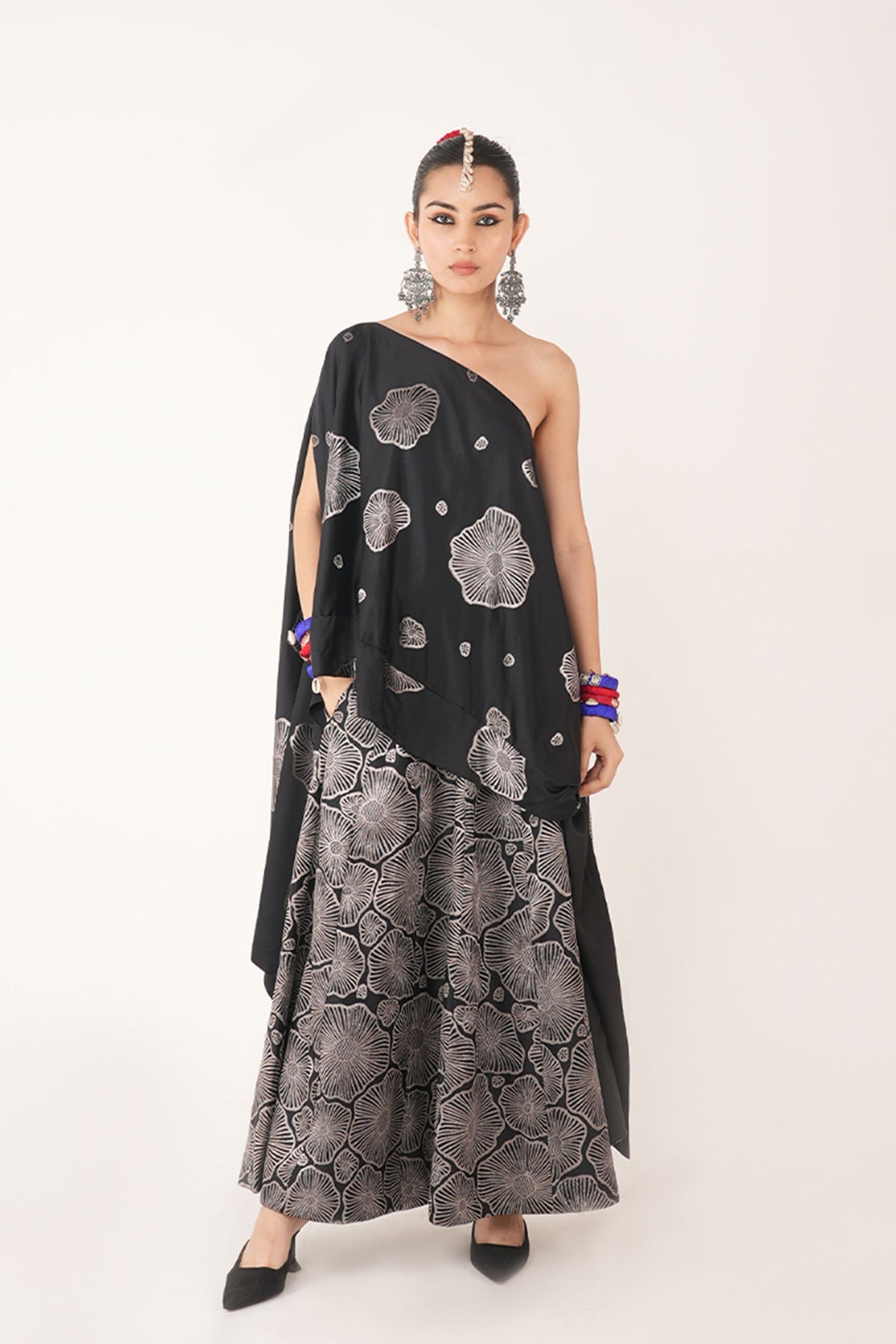 Kaizen Black Lehenga Set