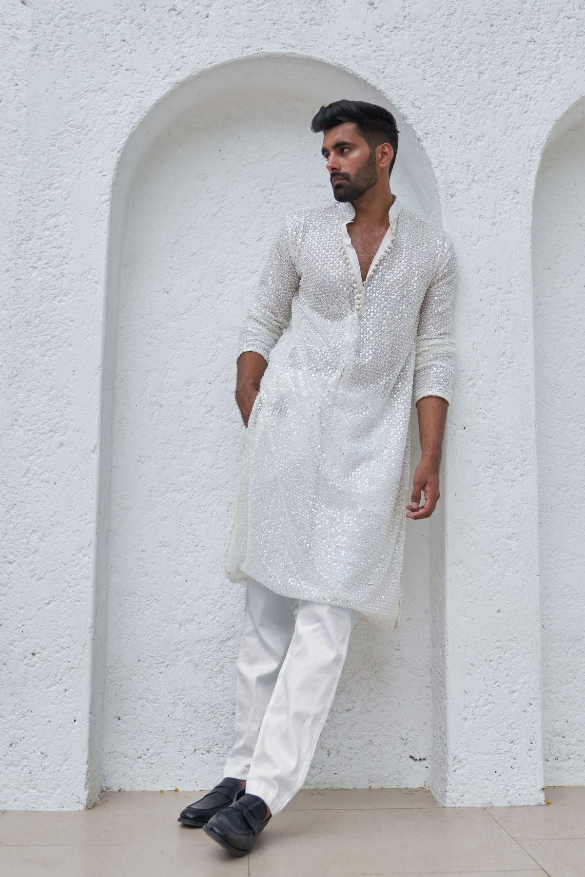 White Kurta  Set