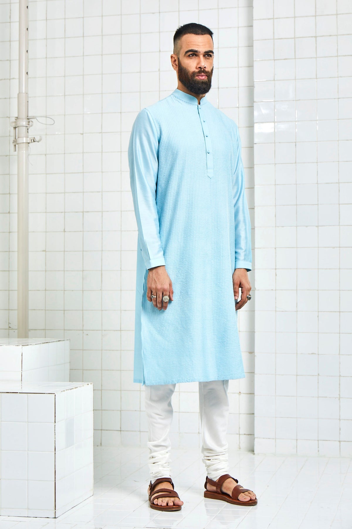 Bainsara Pintuck Kurta Set