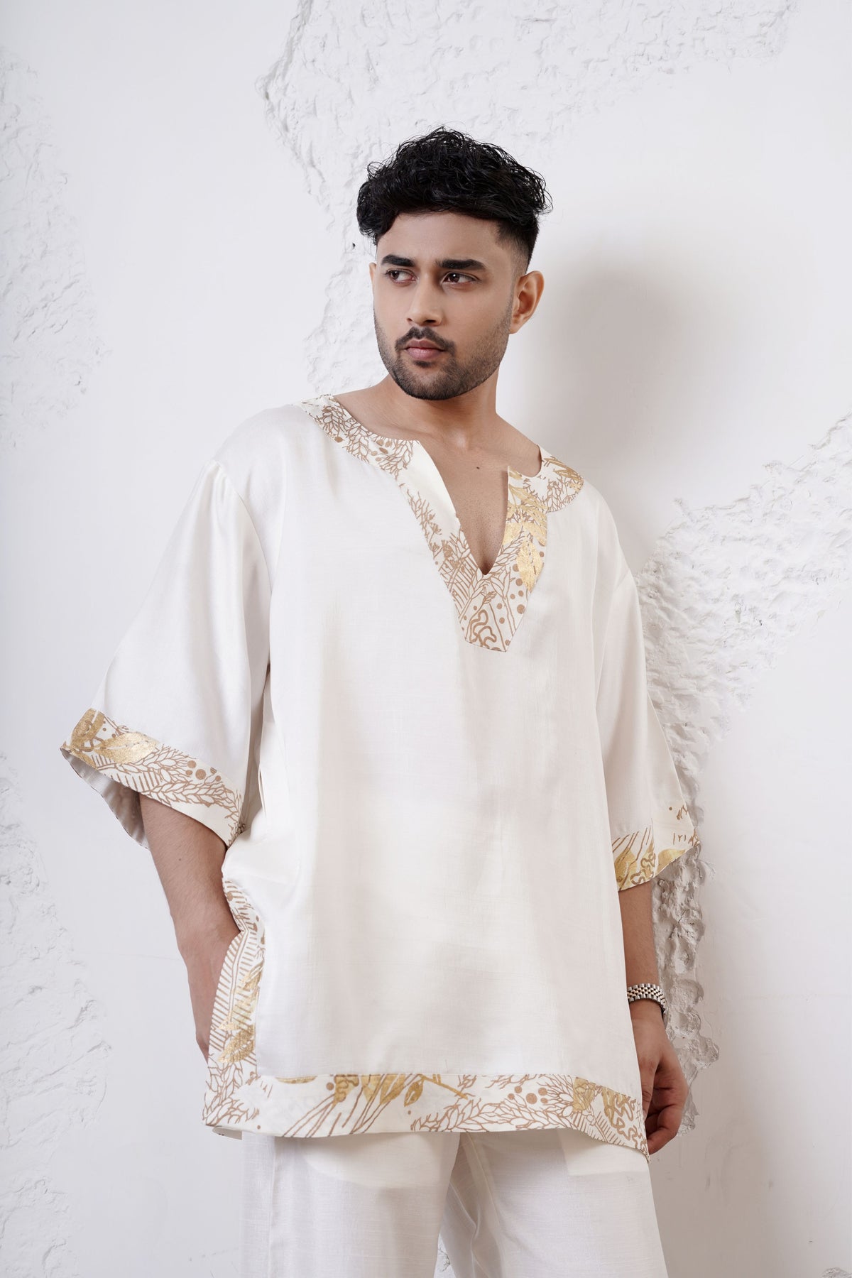 Ivory Mens Kurta Set