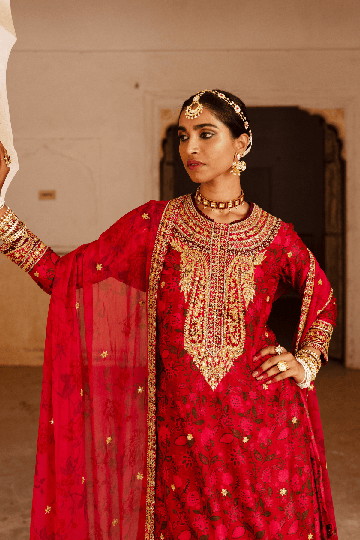 Signature Raw Silk Bridal Sharara