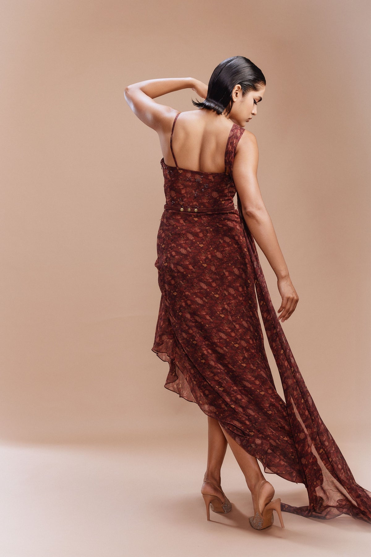 Daisy Dew Maroon Gown