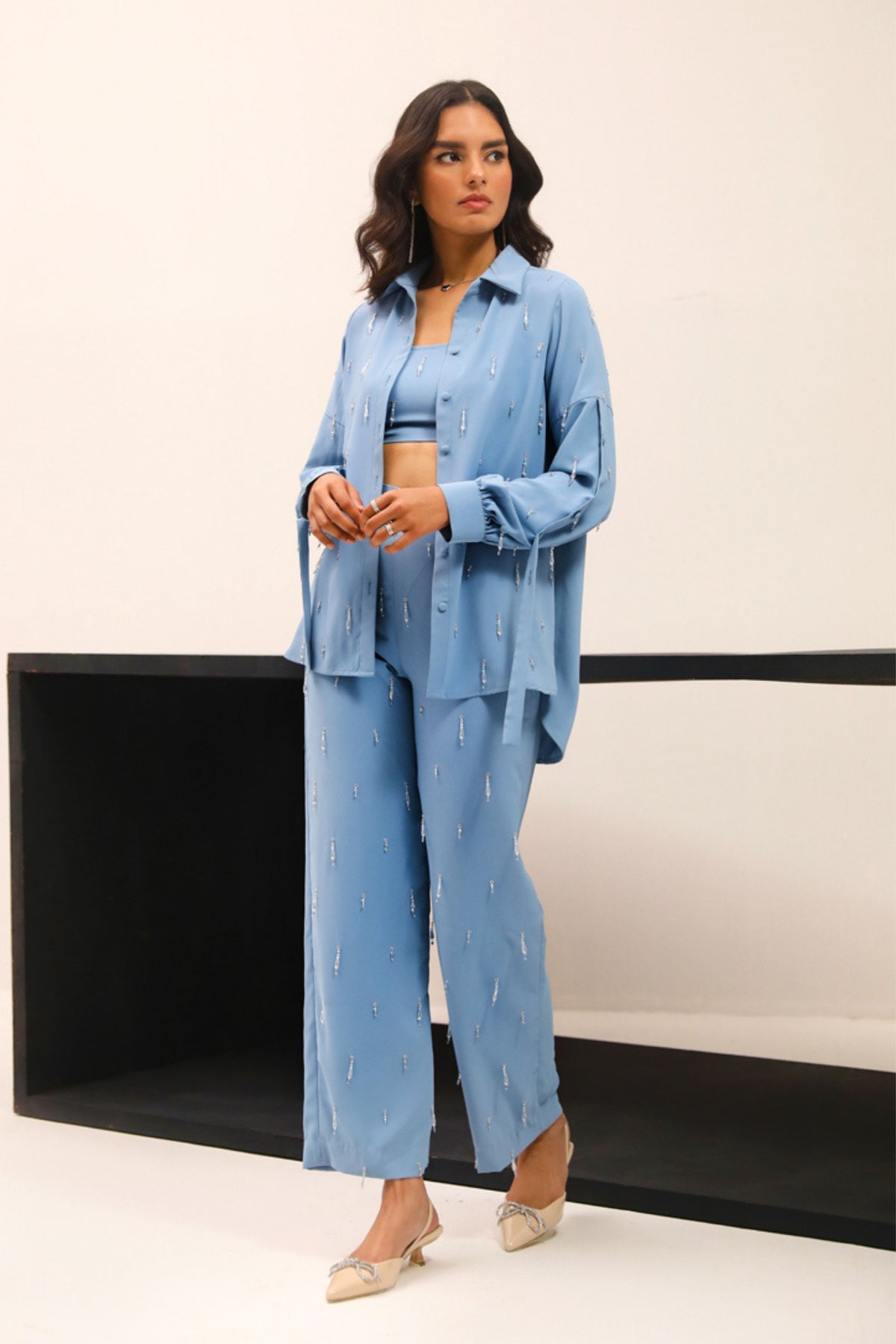 Paris Co-Ord Set In Super Blue