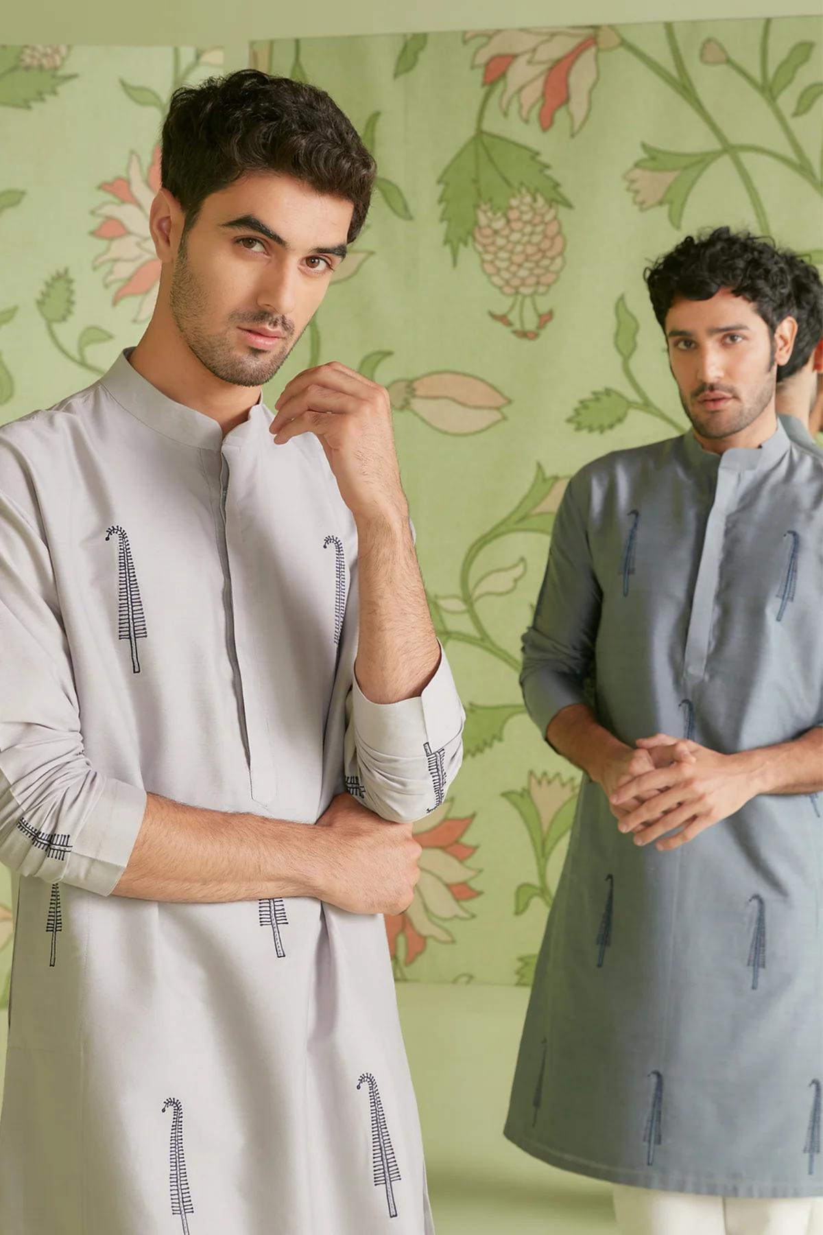 Grey kurta set