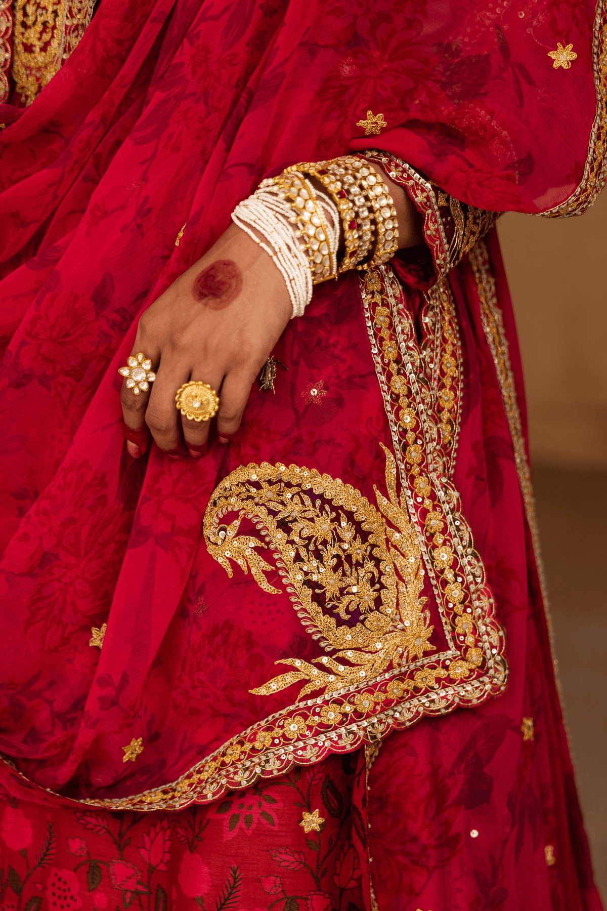 Signature Raw Silk Bridal Sharara