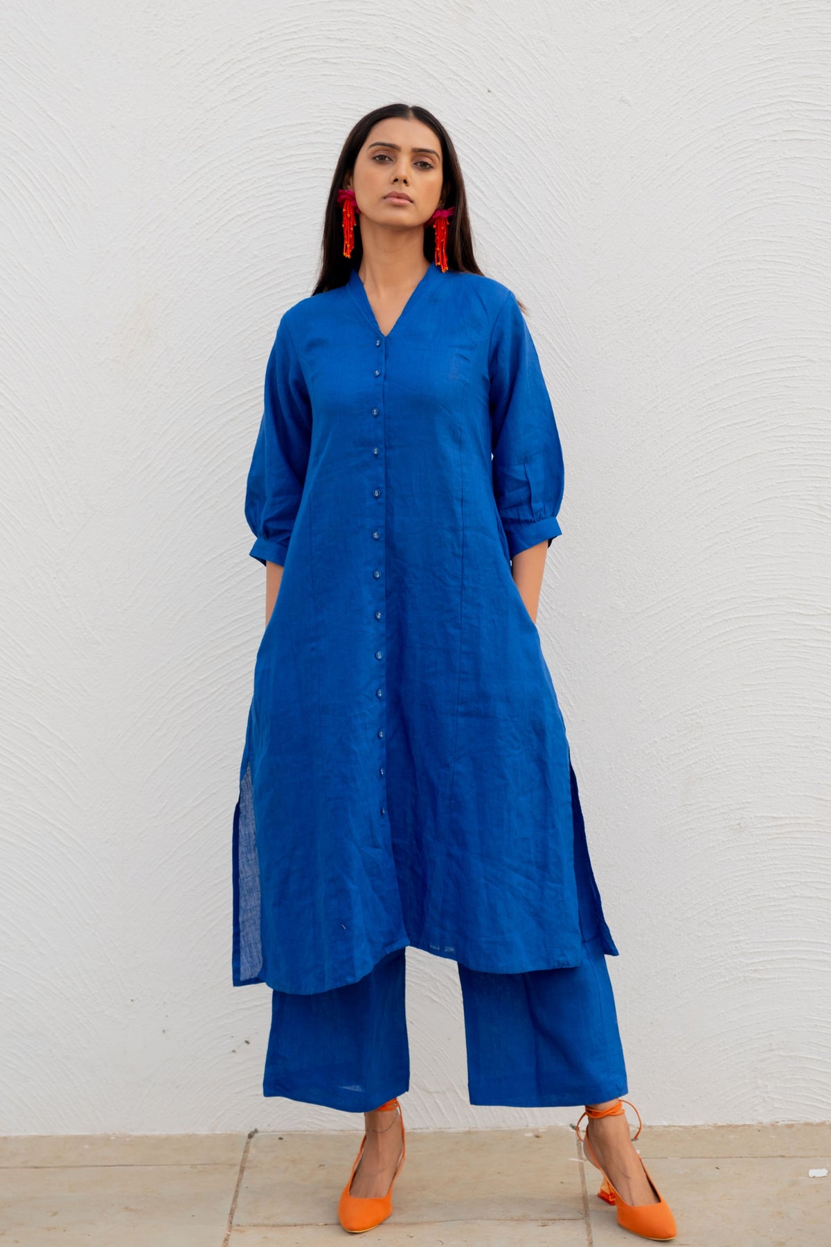 Sapphire Buttondown Kurta Set