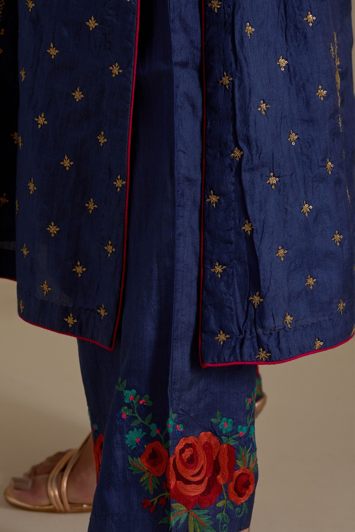 Blue Straight Kurta Set