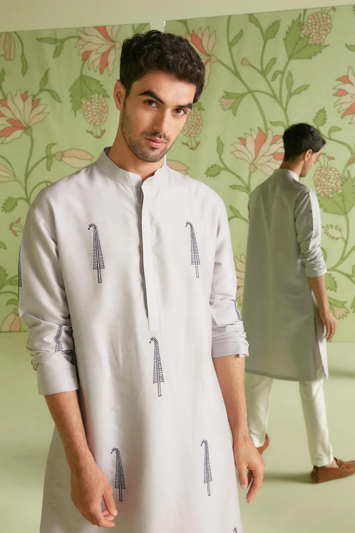 Grey kurta set