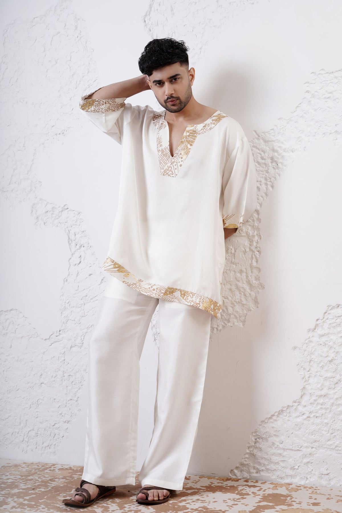 Ivory Mens Kurta Set