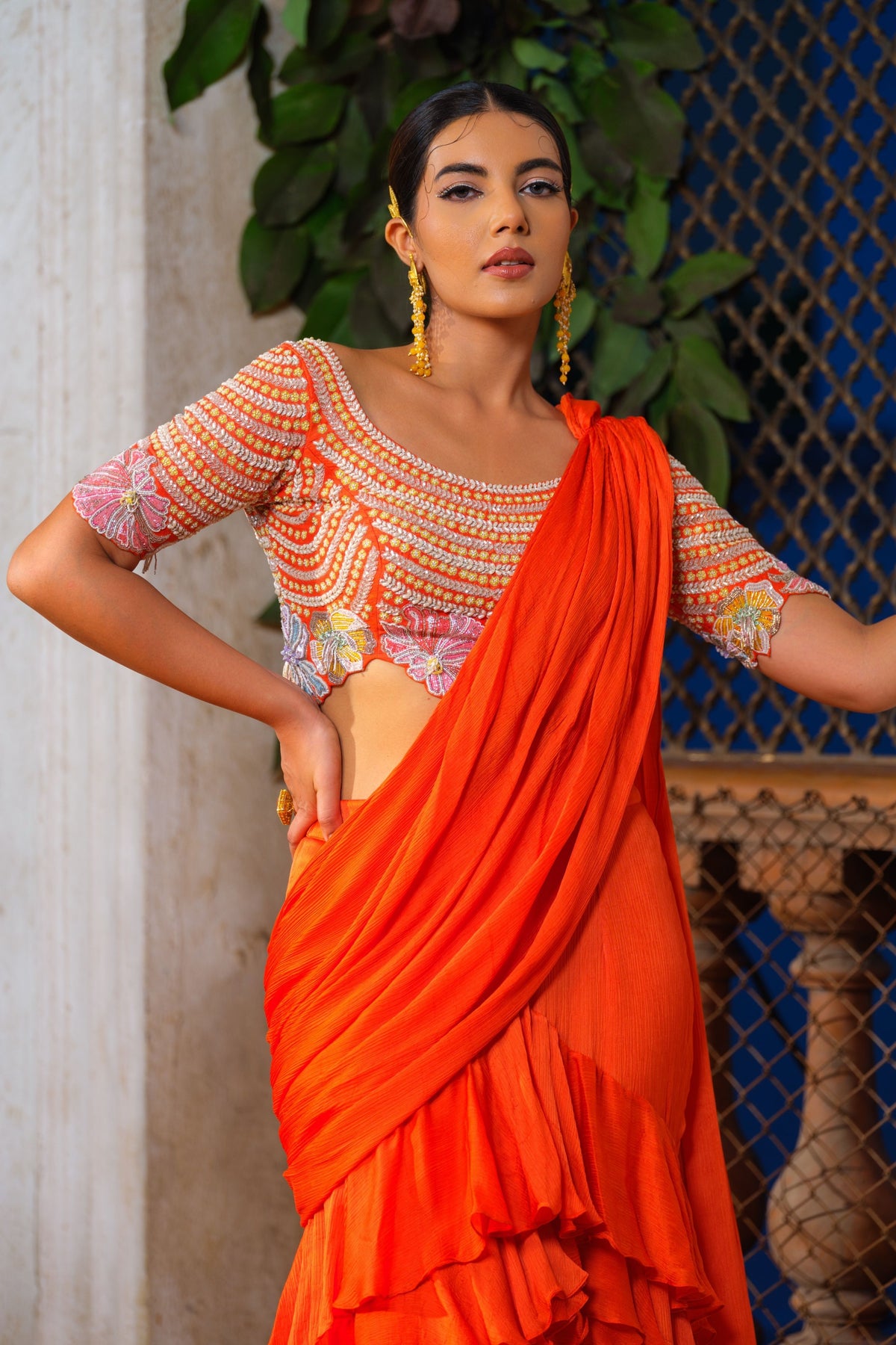 Lea O Pre-draped Saree Set