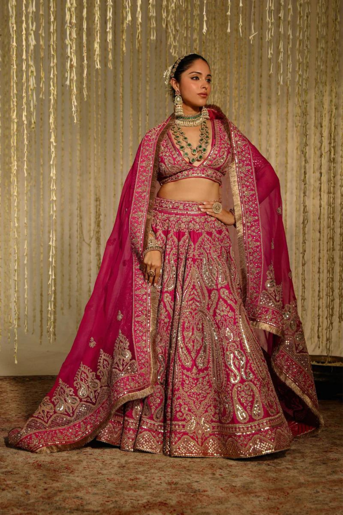 Amirah Hotpink Lehenga Set