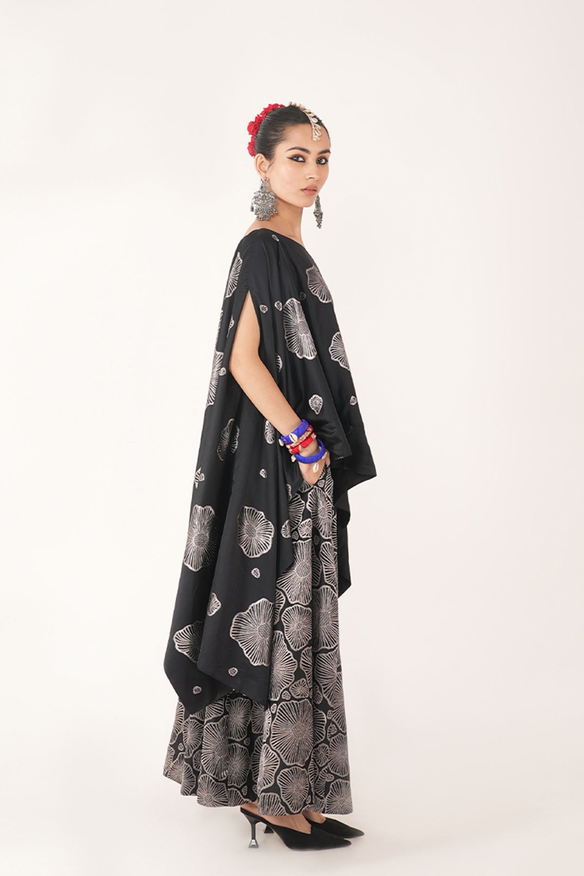 Kaizen Black Lehenga Set