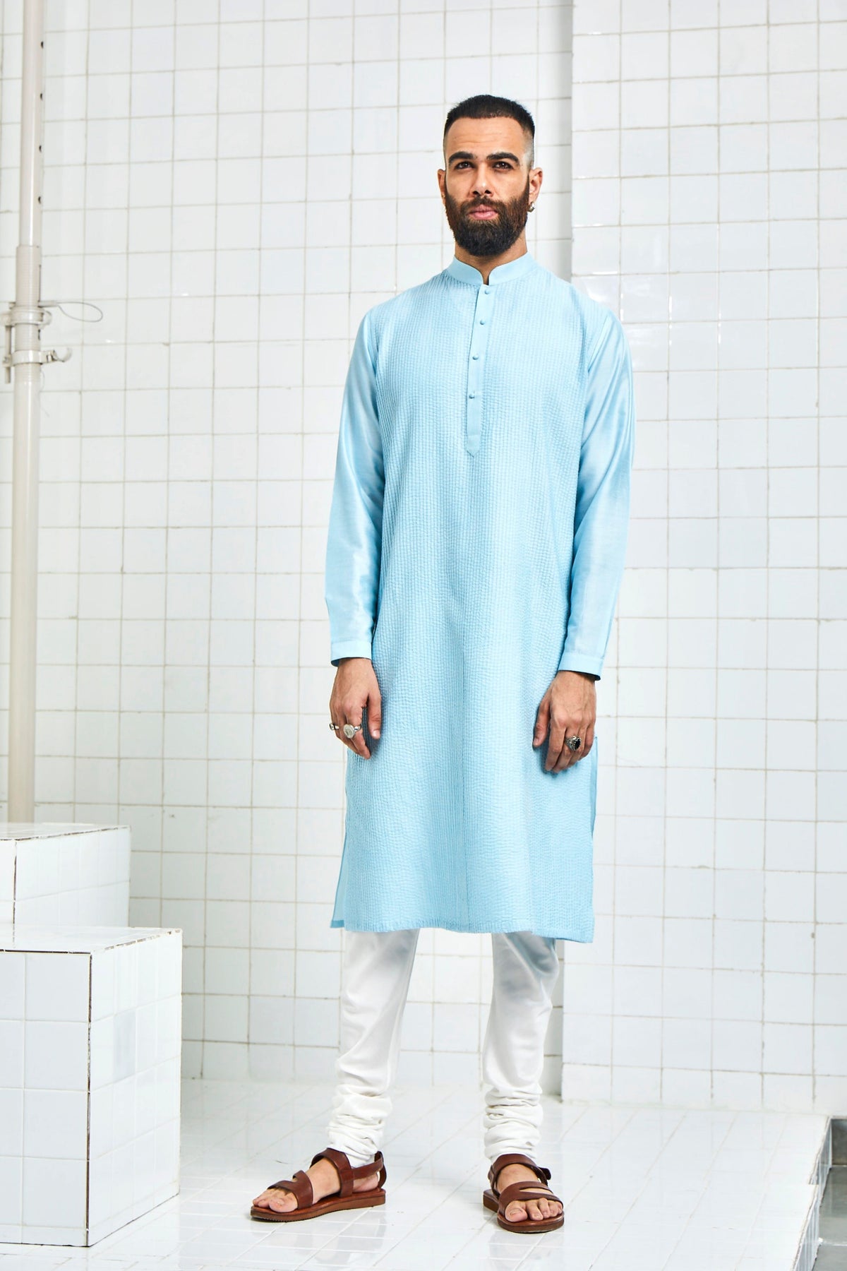 Bainsara Pintuck Kurta Set