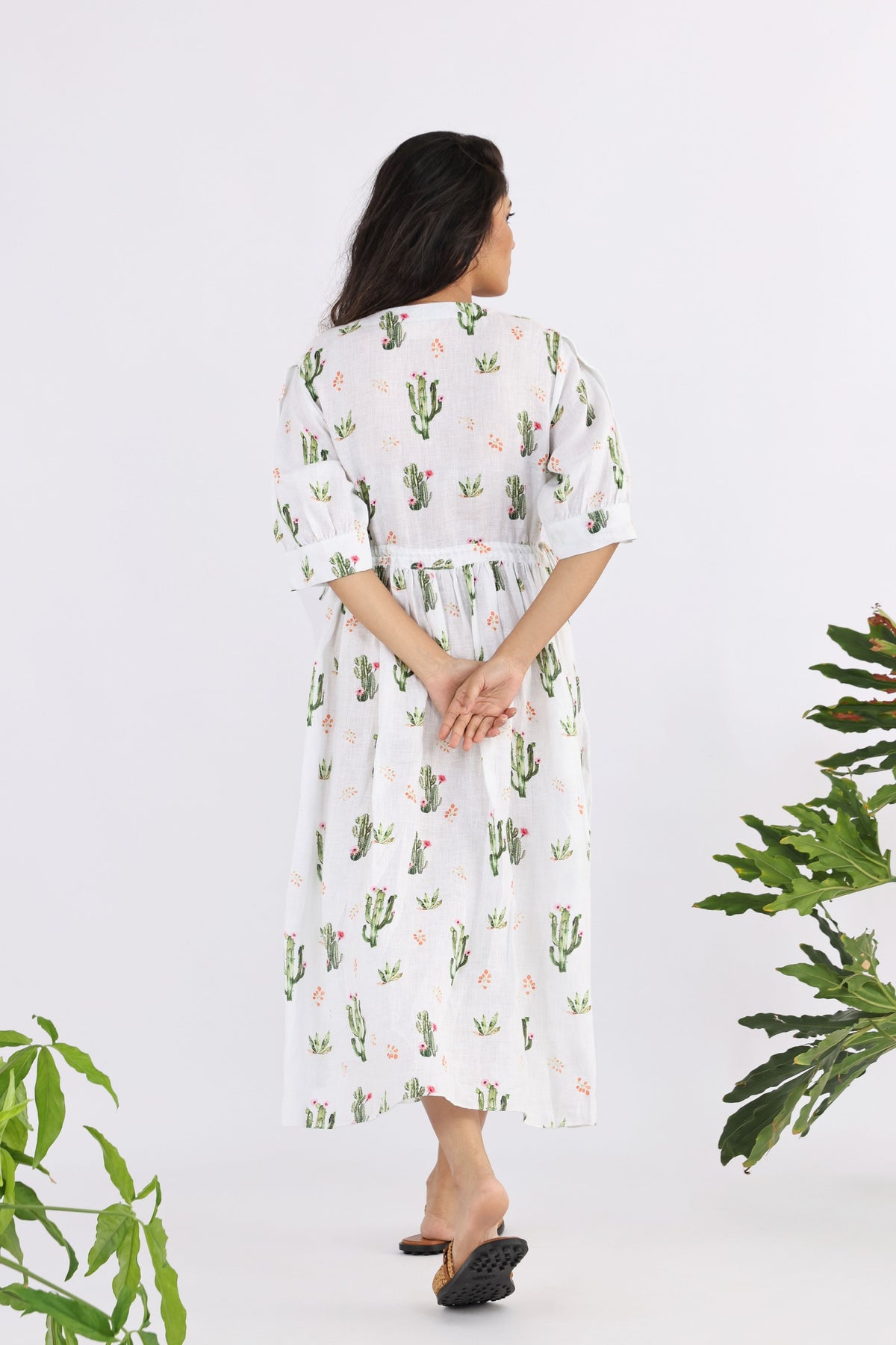 Cactus Peyote Cross Yoke Dress