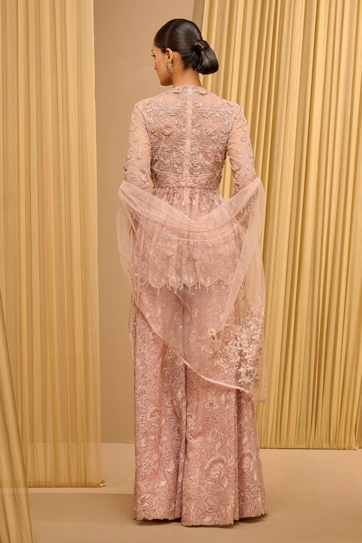 Floral Blush Sharara Set