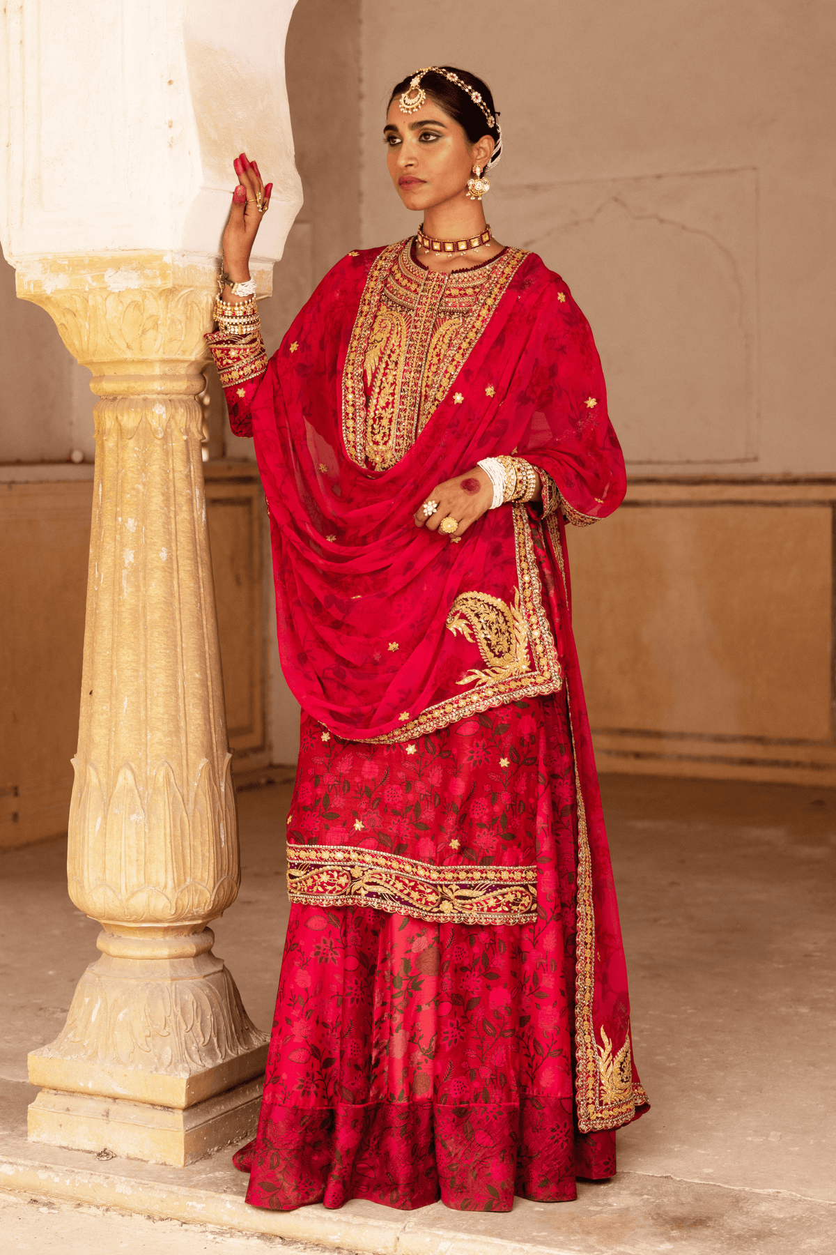 Signature Raw Silk Bridal Sharara