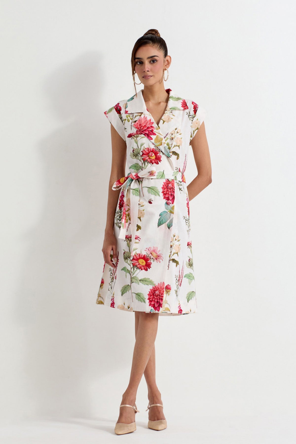 Printed Wrap Dress