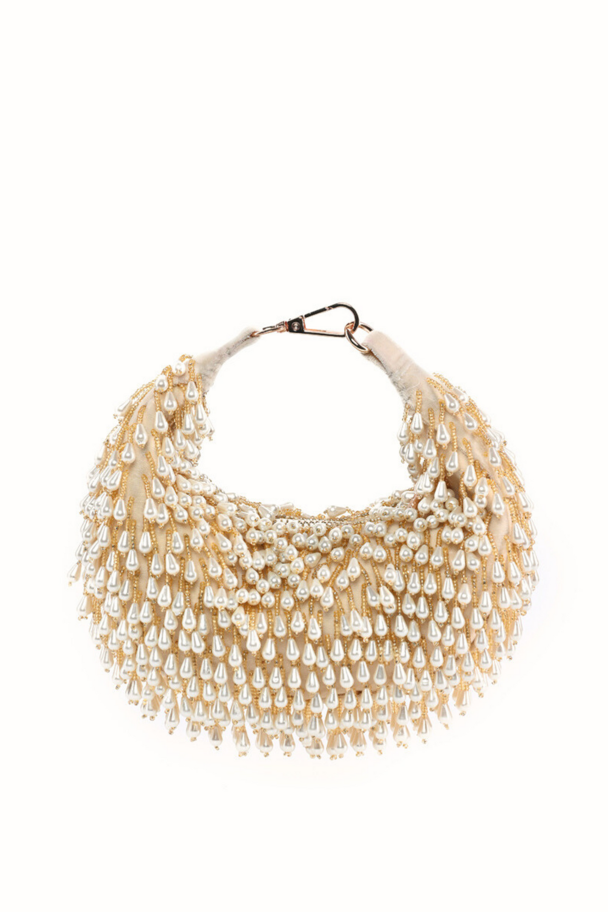 Jae Ivory Embellished Hobo Bag