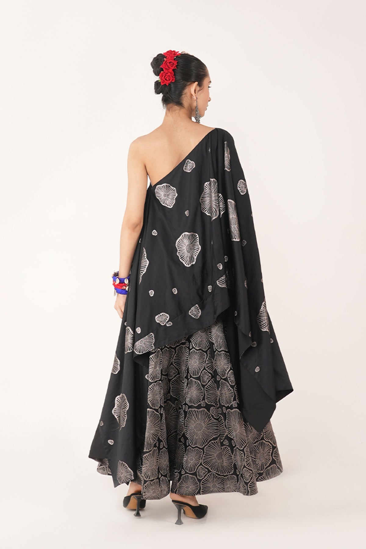 Kaizen Black Lehenga Set