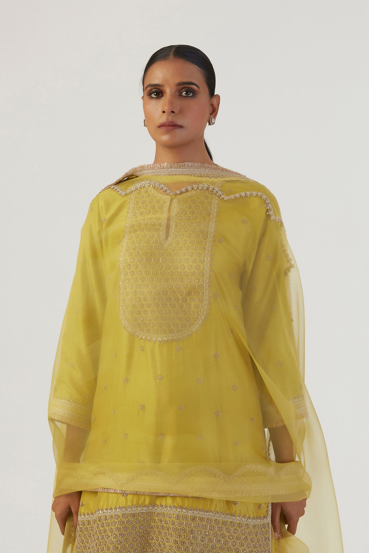 Iqra Silk Kurta and Sharara