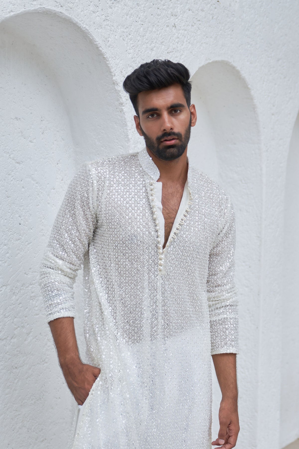 White Kurta  Set