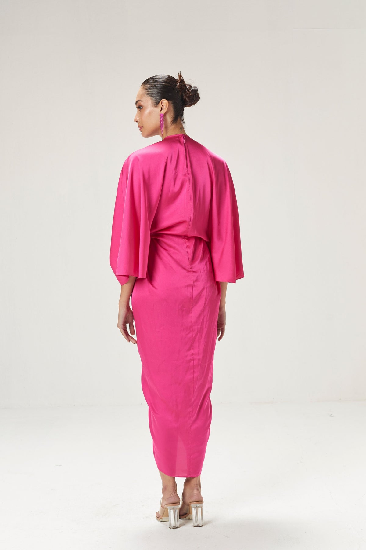 Fuschia Pink Kaftan Dress