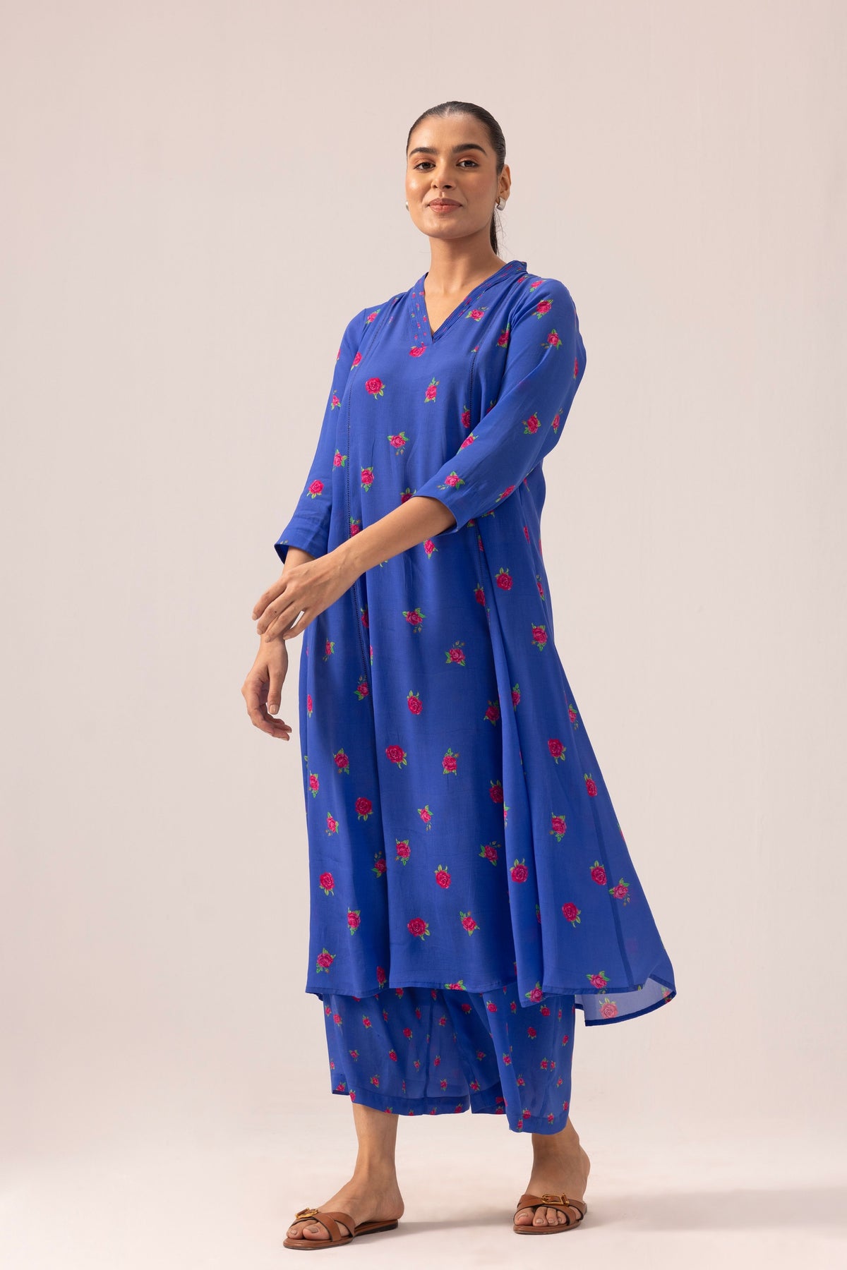 Thea Navy Kurta Set