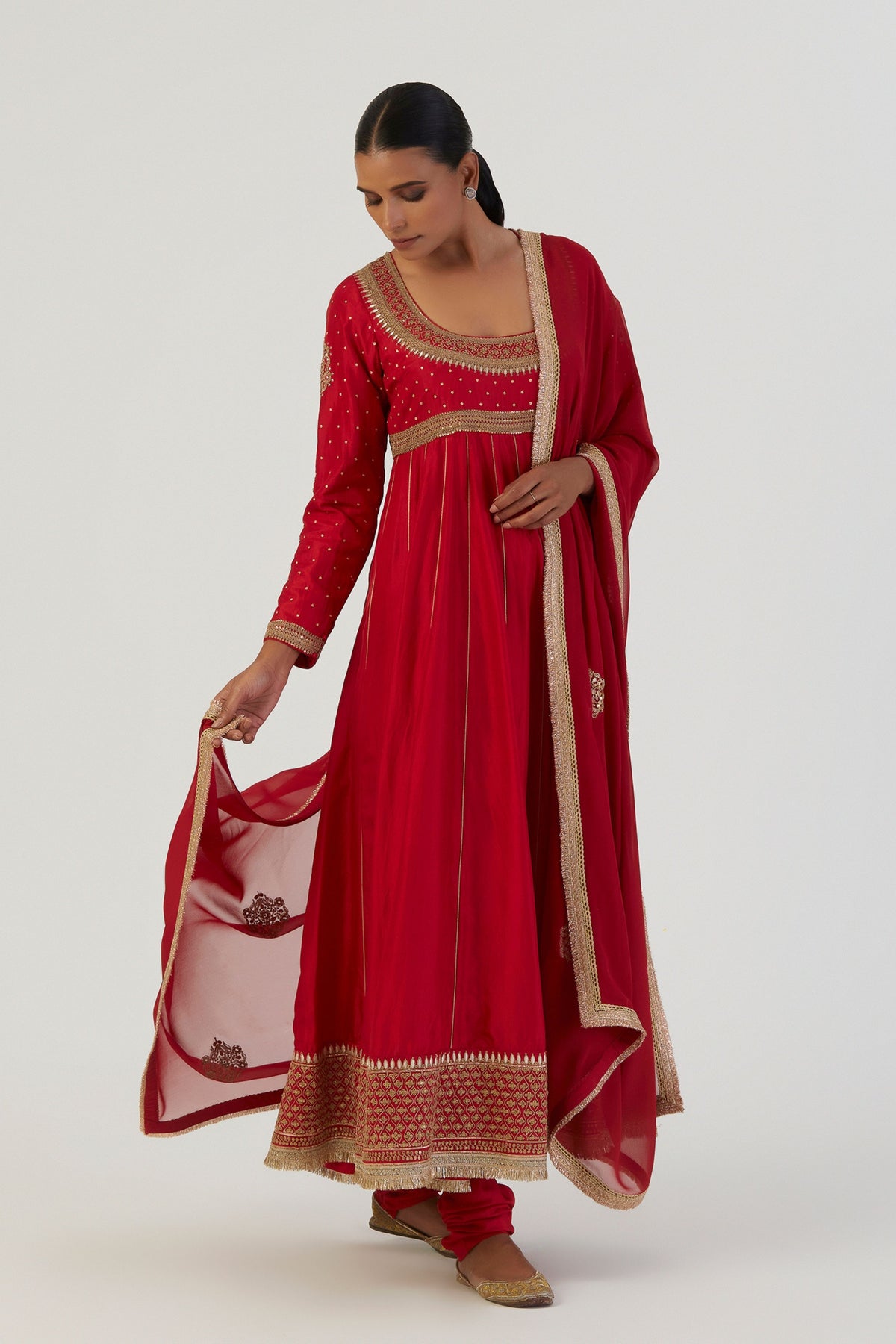 Kriti Red Anarkali