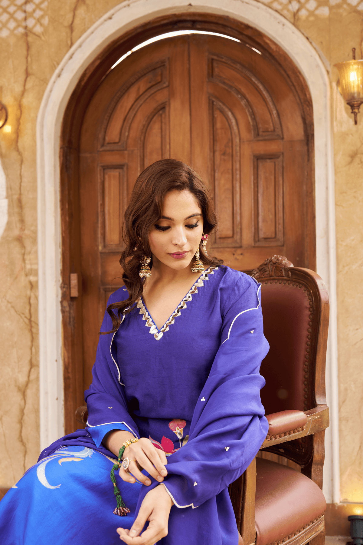 Nayaab Blue Kurta Set