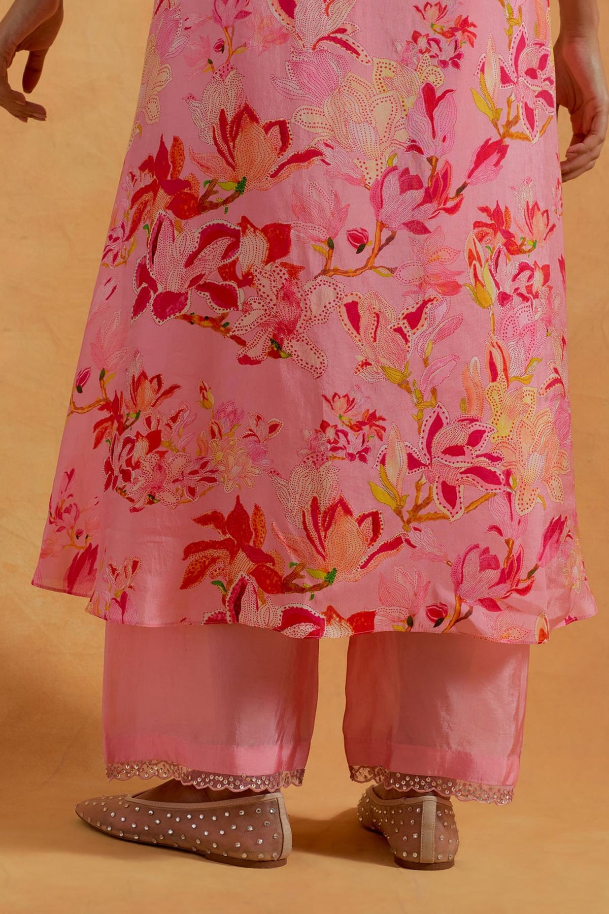 Peach Kurta Set