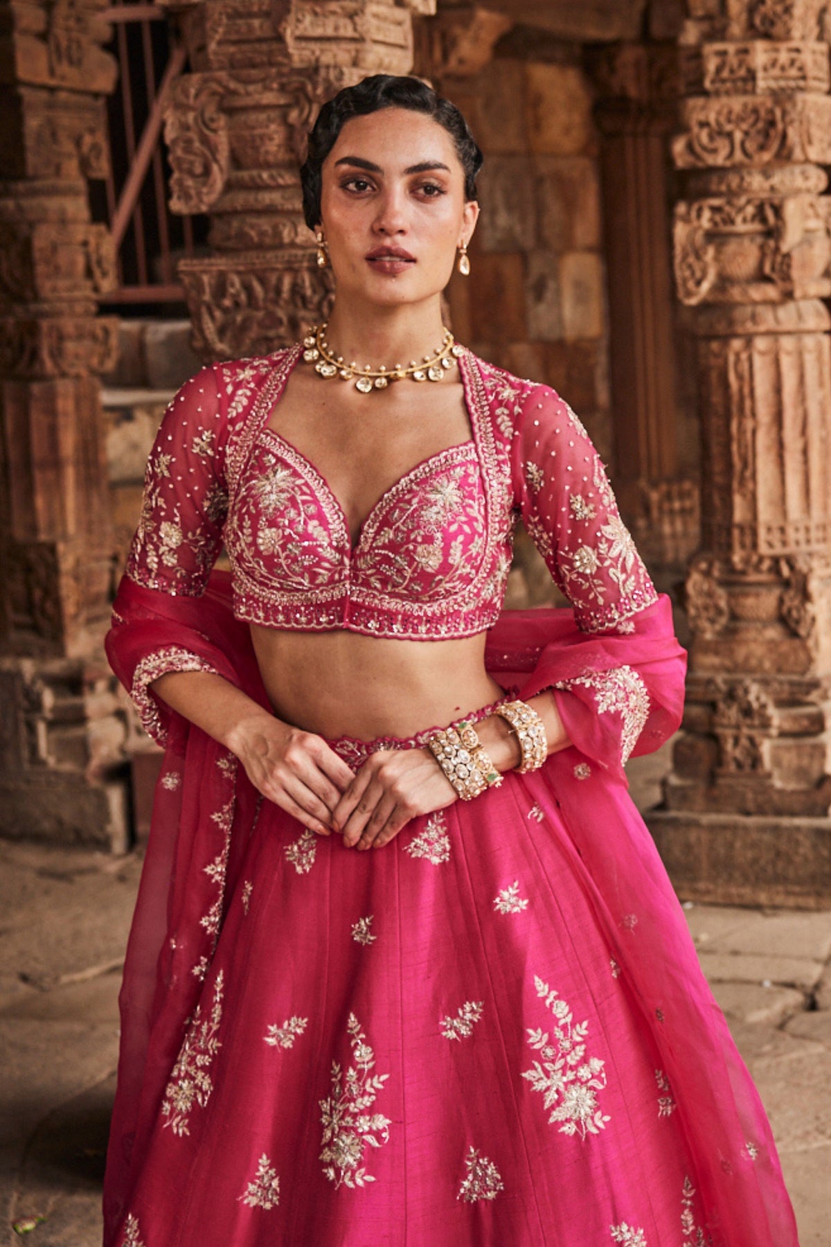 Florid Bridal Lehenga Set