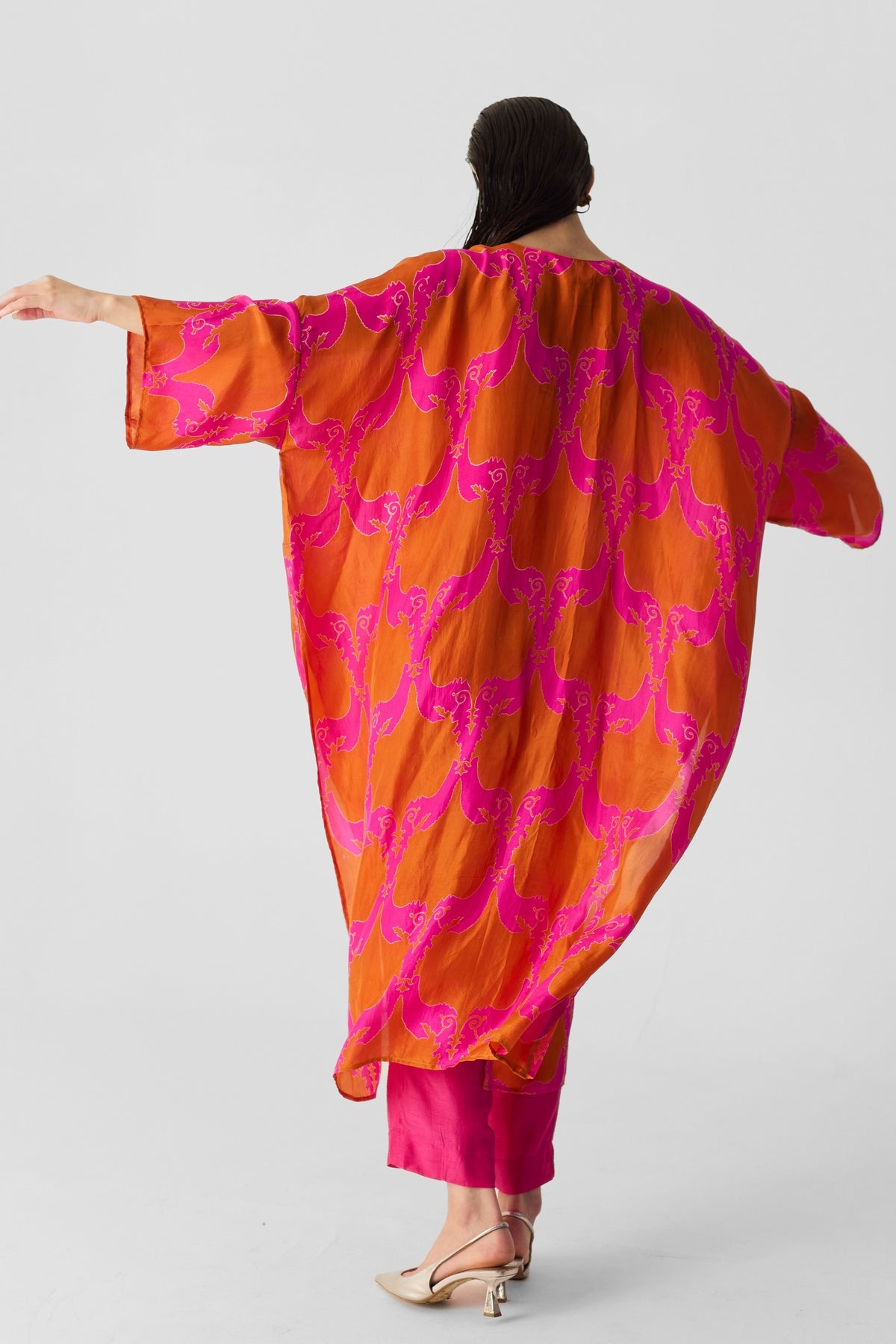 Zuzi Orange Kaftan Set