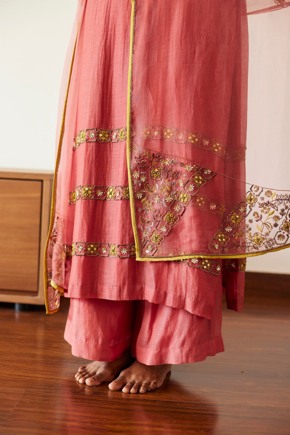 Pink Rekha Kurta Set