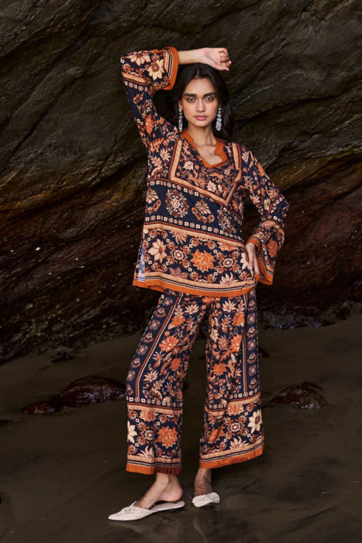 Earth Toned Printed Co-ord Set