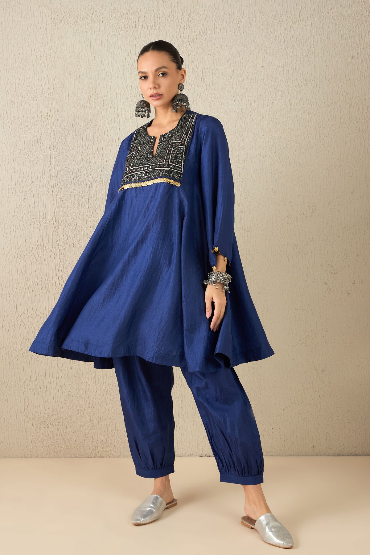 Navy Blue Tunic Set