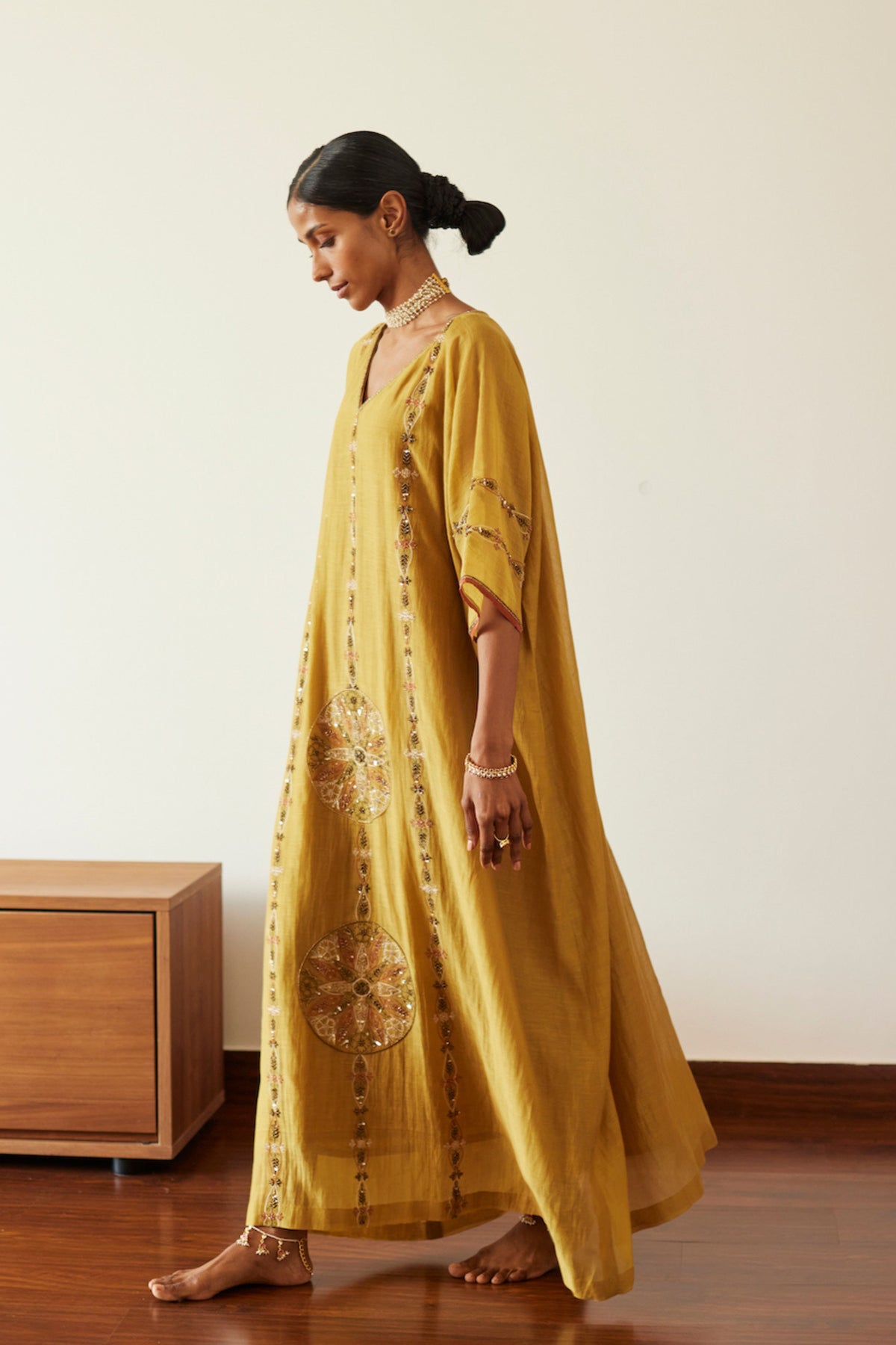 Yellow Uday Kaftan