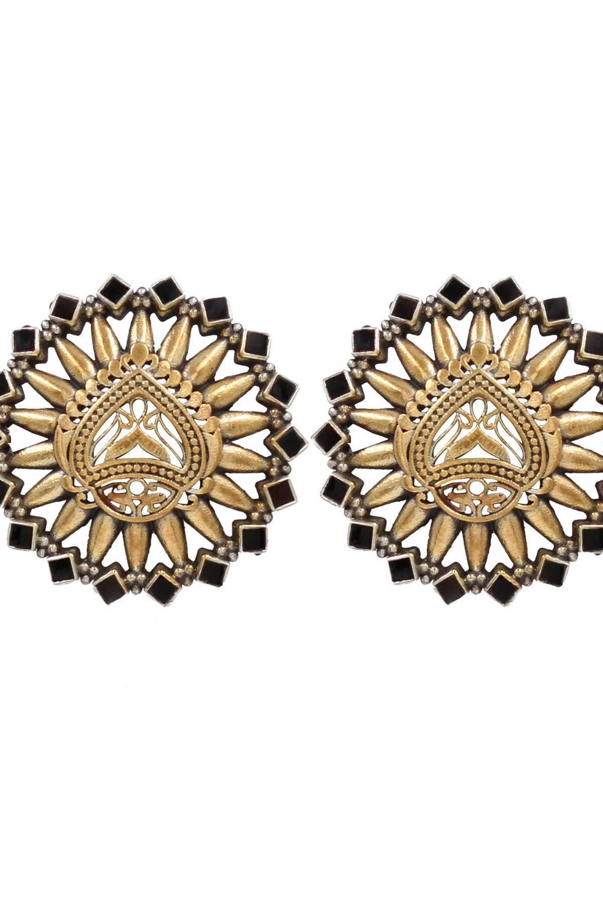 Sculpted Radiance Round Studs