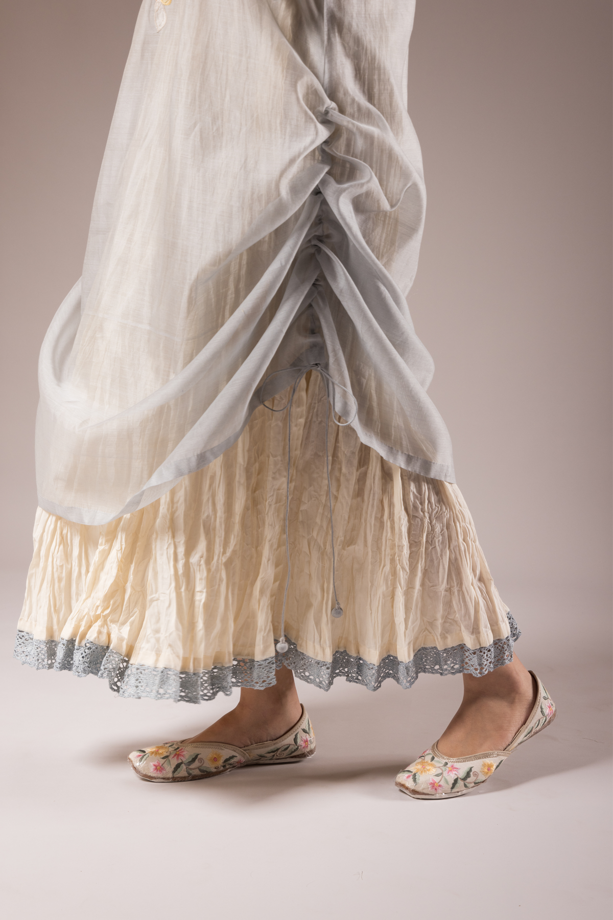 Sky Blue Chanderi Dress