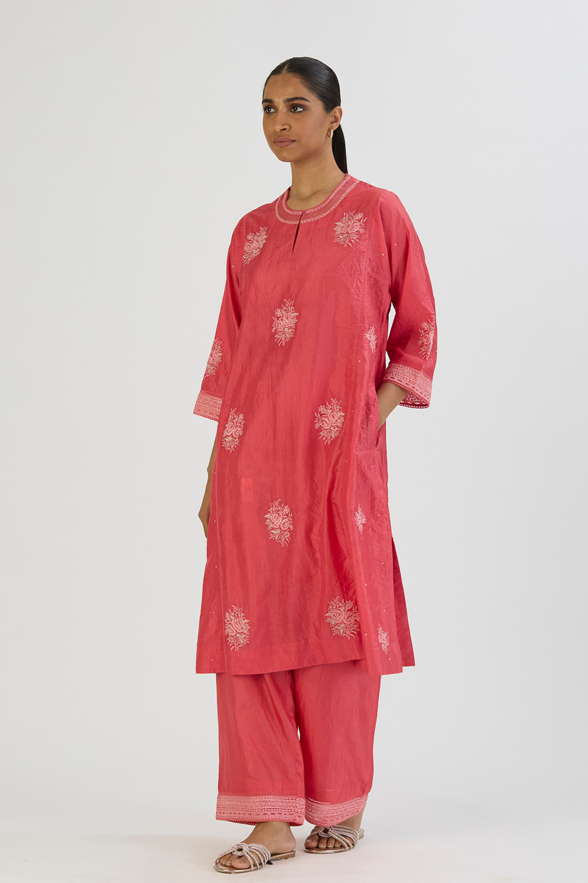 Pink Aadhya Kurta and Pant