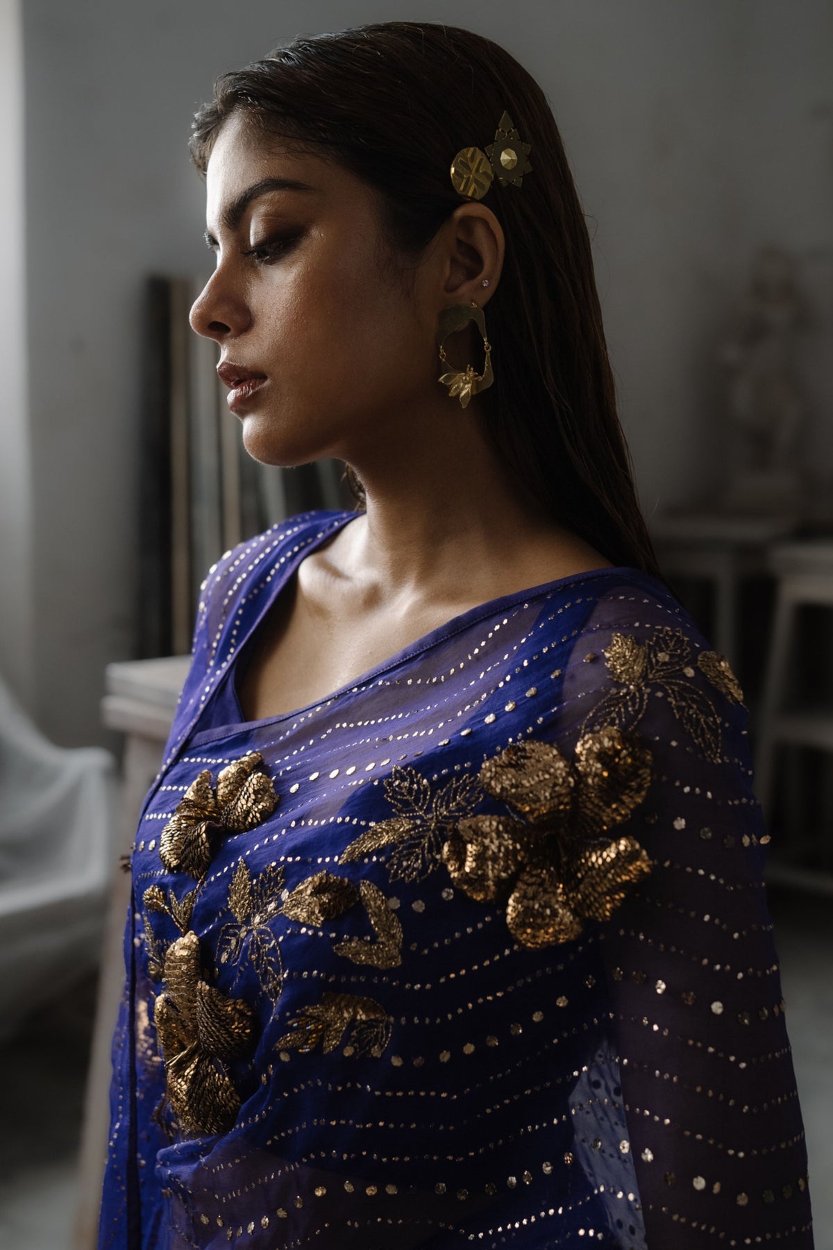 Golden Vile Saree