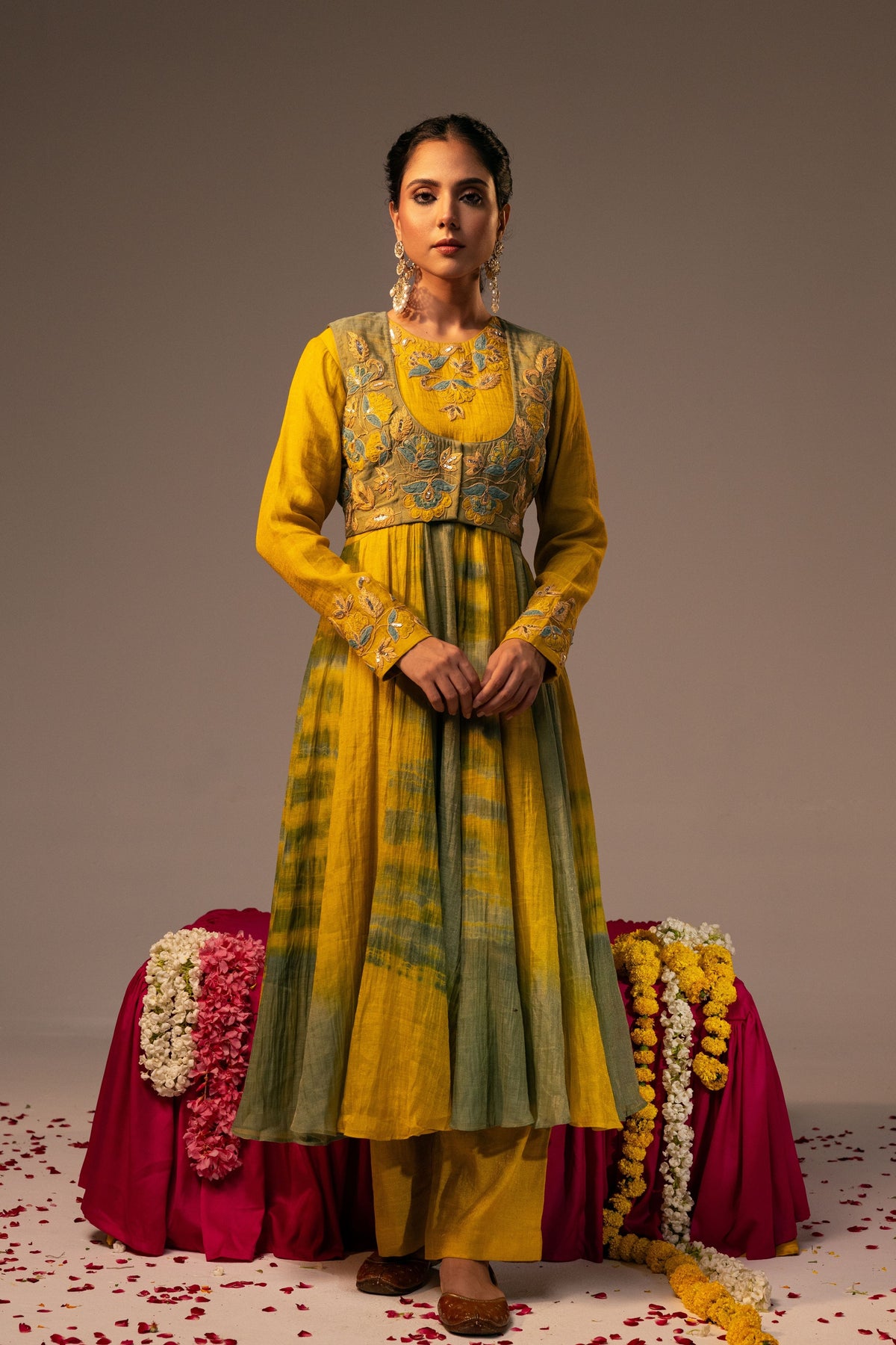 Sunflower Anarkali Set