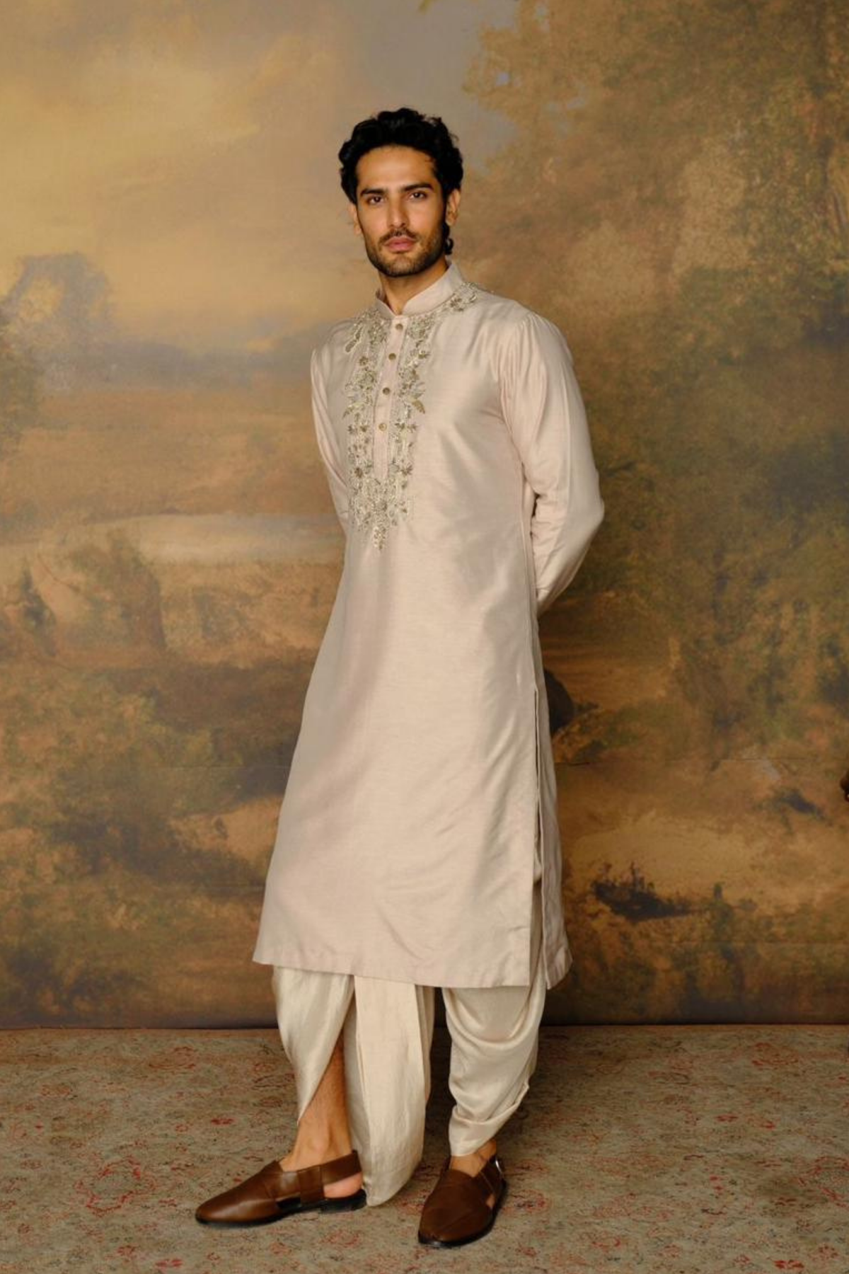 Beige Kurta Set