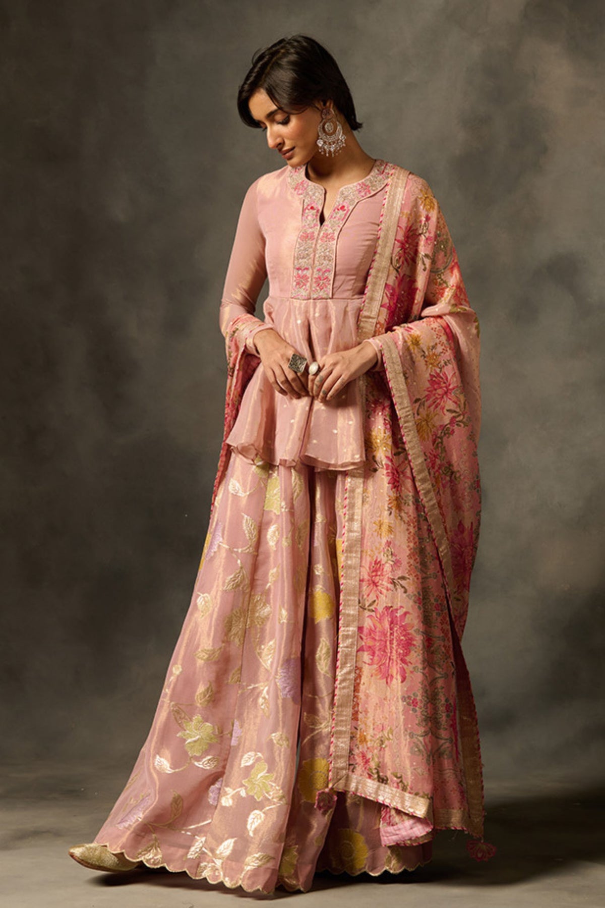 Irja Sharara Set With Dupatta